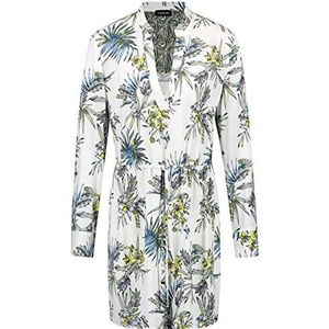Taifun Dames tuniek/longblouse blouse, Offwhite patroon, 34