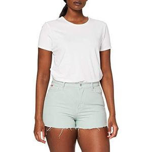 Lee Cooper Dames High Rise Short Denim, mint, standaard, Munt, one size
