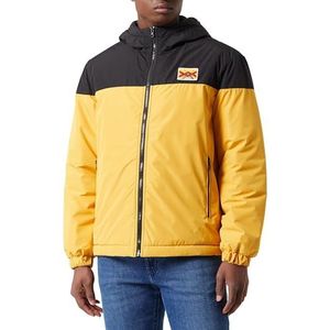 United Colors of Benetton jas voor heren, Zwart en okergeel 901, XL
