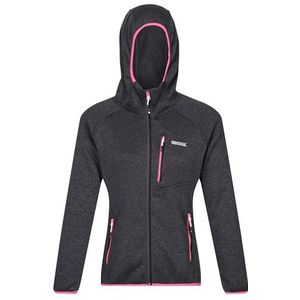 Regatta Newhill fleecejack met capuchon voor dames, Seal Grijs Flamingo Roze
