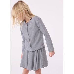 Petit Bateau Gebreid vest voor meisjes en jongens, Blauw/Wit, 5 Jaar