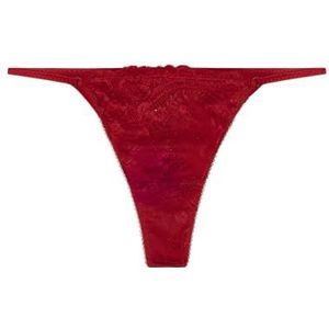 Women'secret Xmas Red Collection Brief, Braziliaanse slip voor dames, XL
