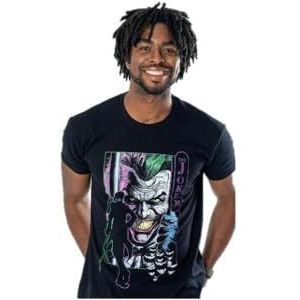 CID Joker Volwassen Unisex Zwart Gevangenis T-shirt, Zwart, Maat Extra Large, Zwart, XXL
