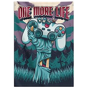 Grupo Erik Wallscroll Gameration One More Life - Wall art - Poster Decor Woonkamer - Poster van stof - 70x100 cm