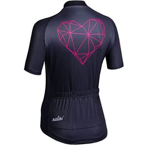 Nalini AHSCHIC 02537901100C000.10 T-shirt voor dames, zwart/roze, L, Zwart/Roze, L