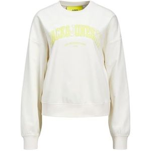 Jack & Jones JXAVA RLX LS Crew Sweat SWT, Vanilla Ice, L