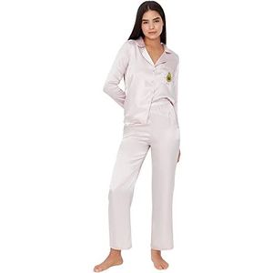 Trendyol Pyjama Set - Zwart - Bloemen, Beige, 62