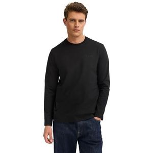 Bugatti - Lang Sweatshirt - Zwart - Modern Fit - Katoen