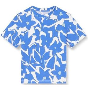 JACK&JONES JUNIOR JORMARBELLA AOP Tee SS Crew Neck JNR, Cloud Dancer/Aop: aop W Blue, 152 cm