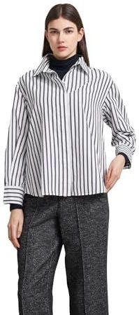 Zwart - Blouse - Zonder Capuchon - Lange Mouwen - Verborgen Knoopsluiting