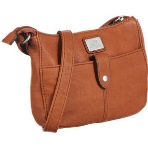 s.Oliver (Bags Slouchy Tube 39.307.94.6861, dames schoudertassen 21x15x5 cm (B x H x D), braun braun 0009