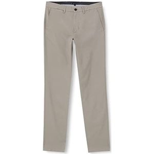 Tommy Hilfiger Heren Denton Chino Basket Weave Broek, Antiek Zilver, 38W / 34L