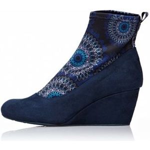 Desigual Ines, dames halfhoge laarzen, blauw blauw blauw 5127, 39 EU