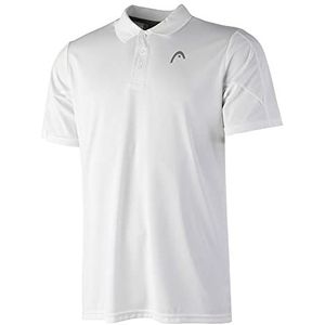 Head Club 22 Tech poloshirt voor heren, blouses en T-shirt, wit, XL