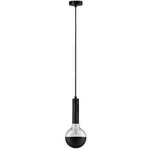 Paulmann 79757 Neordic hanglamp Kine max. 60 watt hangende lamp zwart plafondlamp metaal hangende verlichting E27