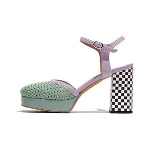 Fly London ELZA241FLY Pumps voor dames, Spearmint/Paars/Blauw, 5 UK, Spearmint Paars Blauw, 5 UK