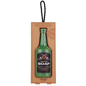 Accentra Men's Collection Soap Beer Bottle with Cord, Includes Gift Box 200 g, Birch & Cedar - for Special Occasions such as Father's Day, Birthday or Easte