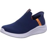 Skechers Slip-On voor jongens, Navy Textiel Oranje Trim, 34 EU