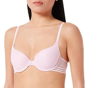 HUGO Dames Sheer Underwire Bra, Light/Pastel Pink686, 75C