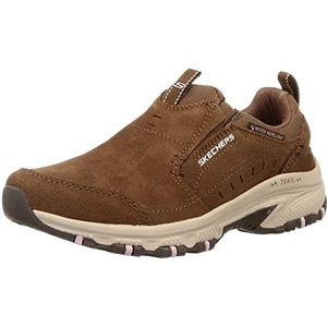 Skechers Sport Hillcrest Wandelschoen voor dames, bruin, 40 EU Breed