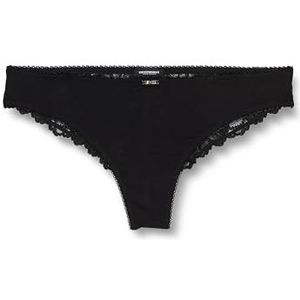 Emporio Armani Dames Dames Brazilian Dreamy Viscose Lace Shorts, zwart, S