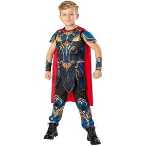 Rubie's Rubies Officieel Marvel Thor Love and Thunder Thor Deluxe-kostuum voor kinderen van 3-4 jaar