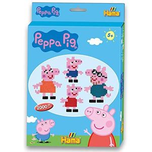 Hama Perlen 7965 Peppa Pig Midi strijkkralen, cadeauset, kleurrijk