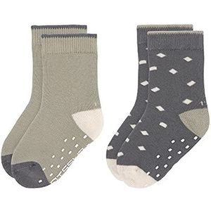 LÄSSIG Unisex Cozy Wear anti-slip sokken, grijs, S