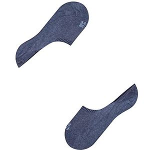 FALKE Dames Liner sokken Step High Cut W IN Katoen Onzichtbar eenkleurig 1 Paar, Blauw (Navy Melange 6127) nieuw - milieuvriendelijk, 41-42