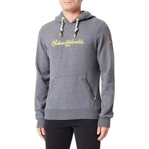 Fumo Heren Hoodie - Binz 36613800-FU01, Grijs Melange, S, grijs melange, S
