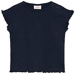 s.Oliver Junior T-shirt, korte mouwen, blauw, 62 meisjes baby's, Blauw, 62