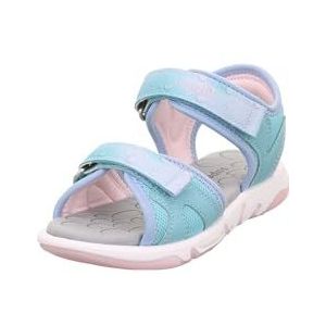 Superfit Pebbles sandalen voor meisjes, Lichtgroen lichtblauw 7500, 25 EU