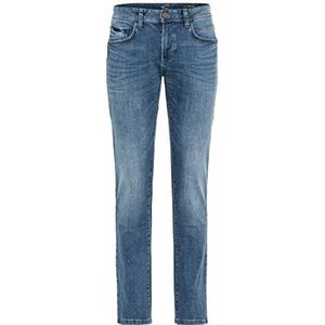 camel active Heren 488765 Straight Jeans, medium blauw, 30W / 32L