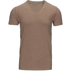 SELECTED HOMME Heren T-Shirt Pima Drill Ss Deep V-neck Noos Id