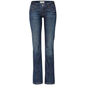 Cross Laura Flared Jeans voor dames, blauw (Dark Blue Used 495), 27W x 32L