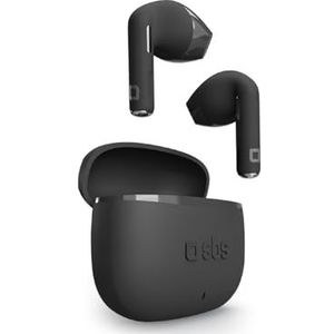 SBS - TWS - Koptelefoon - Zwart - Draadloze Oordopjes met 3 uur Afspeeltijd