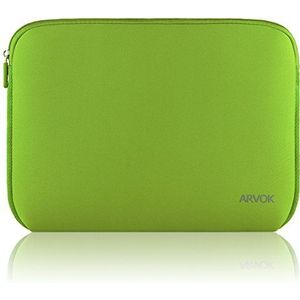 Arvok 15-15.6 inch Laptophoes Meerkleurige en Maatkeuzes Hoes/Waterbestendig Neopreen Notebook Computer Pocket Tablet Aktetas Draagtas/Etui Skin Cover voor Acer/Asus/Dell/Lenovo, Zwart