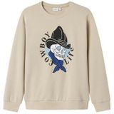 Name It - Nkmkandy Ls Nreg - Sweatshirt - Wit - Voor Jongens