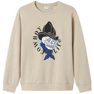 Name It - Nkmkandy Ls Nreg - Sweatshirt - Wit - Voor Jongens