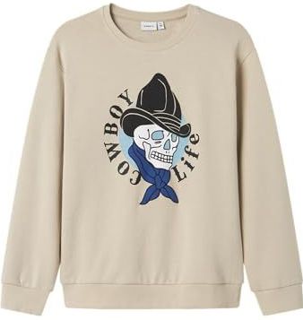 Name It - Nkmkandy Ls Nreg - Sweatshirt - Wit - Voor Jongens