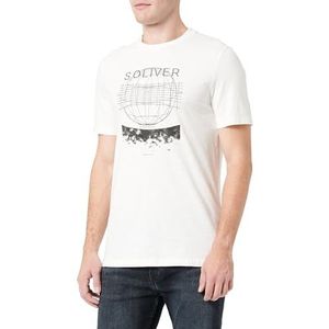 s.Oliver Sales GmbH & Co. KG/s.Oliver T-shirt voor heren, korte mouwen, korte mouwen, wit, M