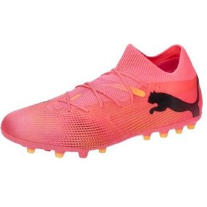 PUMA Heren Future 7 Match Mg Voetbalschoen, Sunset Glow PUMA Black Sun Stream, 44 EU