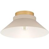 EGLO Moharras Plafondlamp - E27 - Ø 40 cm - Beige/Bruin - Staal/Hout