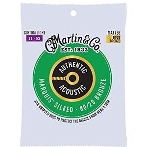 MARTIN Strings Authentic Silked, Custom Light, 80/20