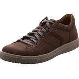 Sneakers - Effen - Leer - Profielzolen - Snoersluiting - Flexibele Zool