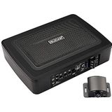 ISUDAR 9 inch slanke Max 600W subwoofer actief aangedreven onderzit-auto audio subwoofer ingebouwde versterker voor auto / vrachtwagen met afstandsbediening ondersteuning lage en hoge ingangsniveaus,