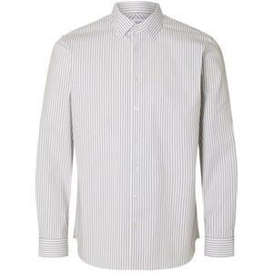 Overhemd - Slim Fit - Blauw - 60% Biologisch Katoen