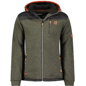 Geographical Norway Toledoama Dunne fleece voor heren, warm, ritssluiting, herfst, winter, lente, warm, heren, lange mouwen, trui, bont, zacht, comfortabel outdoor (donkergrijs XXL), Donkergrijs, XXL