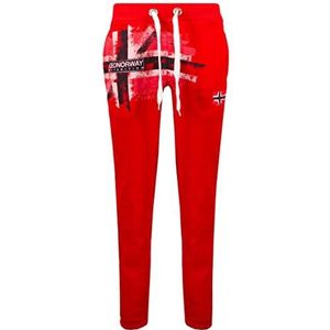 Geographical Norway Mapote Lady Mapote Lady Joggingbroek voor dames, trainingsbroek, sport, fitness, hardlopen, yoga, dames, zakken, katoen, dames, lente, winter (rood, S), Rood, S