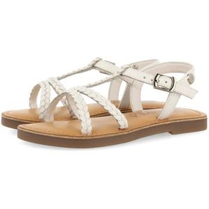 Gioseppo - Cinisi - Sandalen - Wit - Leer - Vlechtwerk